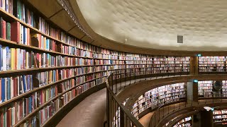 Walking in Stadsbibliotek , Stockholm Public Library , Stockholm , Sweden , 4K