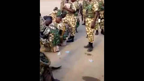 Nigerian soldiers with high moral
