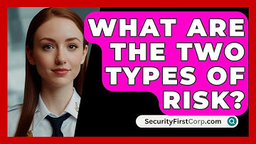 What Are The Two Types Of Risk? - SecurityFirstCorp.com