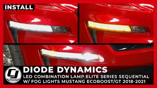 2018-2023 Mustang Install | Diode Dynamics LED Fog Light and Sequential Turn signal