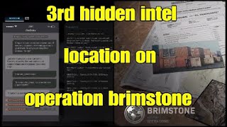 3rd hidden intel location on operation brimstone