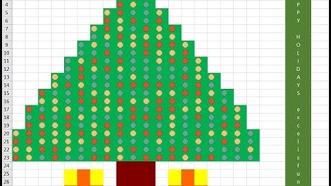 Sparkling Christmas Tree in Excel! Build Conditional Format Christmas Tree: Excel Magic Trick 1361
