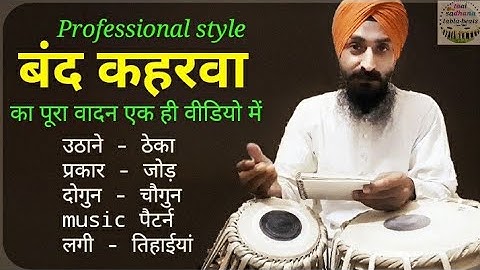 Band Keherwa Taal FULL TUTORIAL । बंद कहरवा ताल