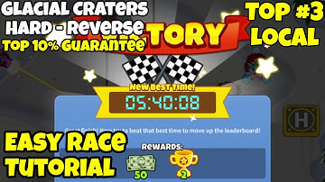 Glacial Craters | Bloons TD 6 (BTD6) Easy Race Tutorial/Guide (Mobile Friendly; No Micro; No MK)