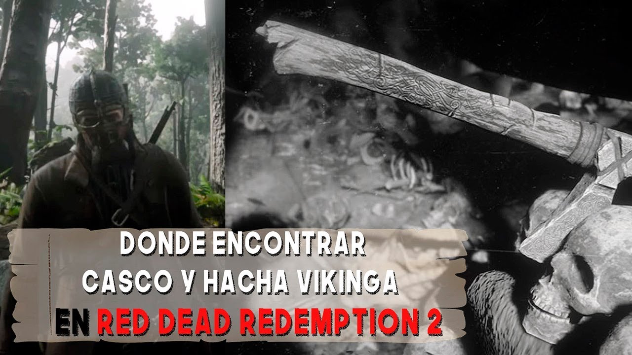 DONDE ENCONTRAR CASCO Y HACHA VIKINGA EN RED DEAD REDEMPTION 2 - SARYLIMON  - YouTube