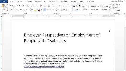 Creating Accessible Documents with Microsoft Word Using Styles