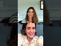 Sarah Paulson and Amanda Peet Instagram livestream 7.14.20