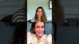 Sarah Paulson and Amanda Peet Instagram livestream 7.14.20