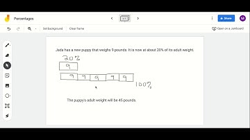 Percentages - Using Tape Diagrams