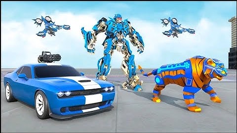 Tiger Transform Robot Car Game Android GamePlay
