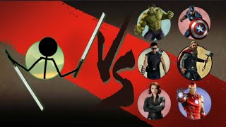 Shadow Fight 2 | Tier 1 StickMan Vs Avengers screenshot 5