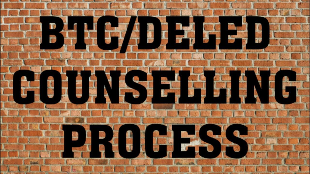 UP DELED 2018 COUNSELLING PROCESS