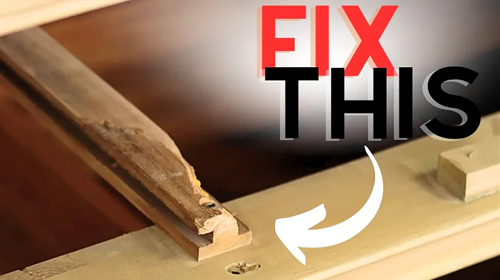 FIX YOUR DRAWERS! EASY DIY wooden guide replacement using a table saw
