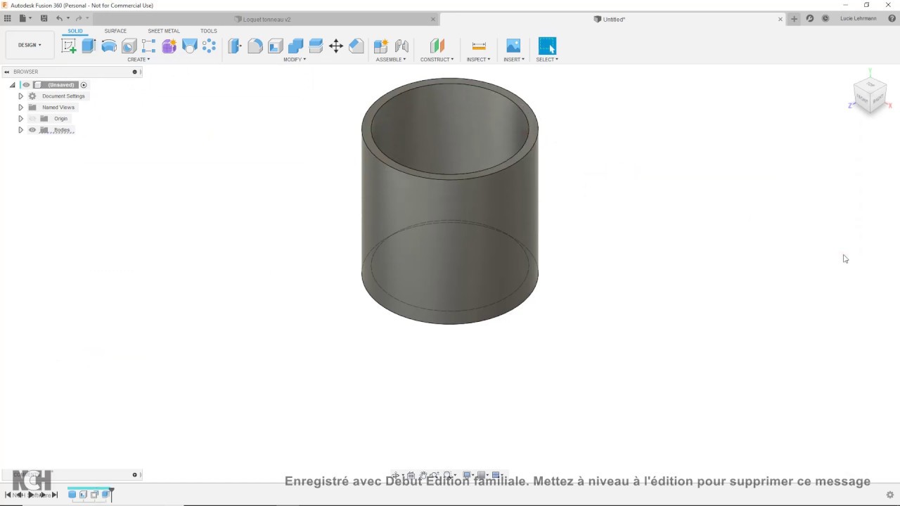 FUSION 360 - AMATEURS : Extrude Presspull Offset face - YouTube