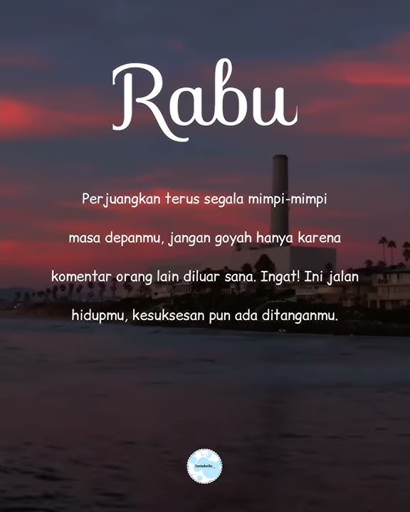 Status WA keren | hari rabu | selamat pagi