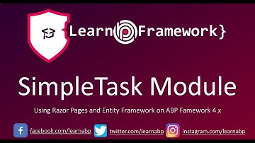 ABP Framework Course - SimpleTask Module / Intro