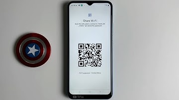 Share wifi password with QR code, connect Wifi network with QR code on Realme C25Y Android 11