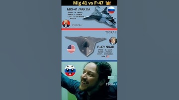 MiG-41 vs F-47 NGAD | 6th Gen Fighter Jets Compared: Speed, Stealth & AI Warfare