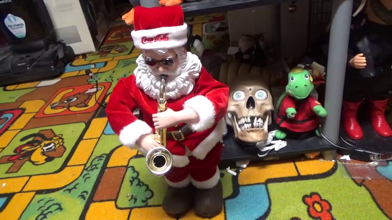 Christmas Animated Coca Cola Saxophone Playing Santa - YouTube Christmas Animated Coca Cola Saxophone Playing Santa - YouTube
