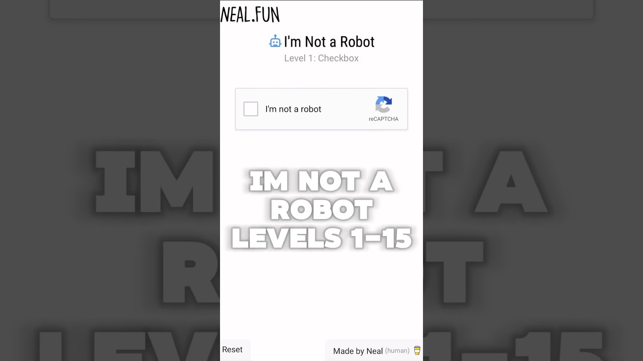 I’m Not A Robot Levels 1-15