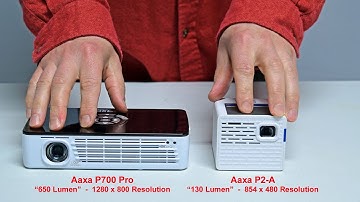 Projector Comparison: Aaxa P700 Pro vs Aaxa P2-A pico projector (side by side review)