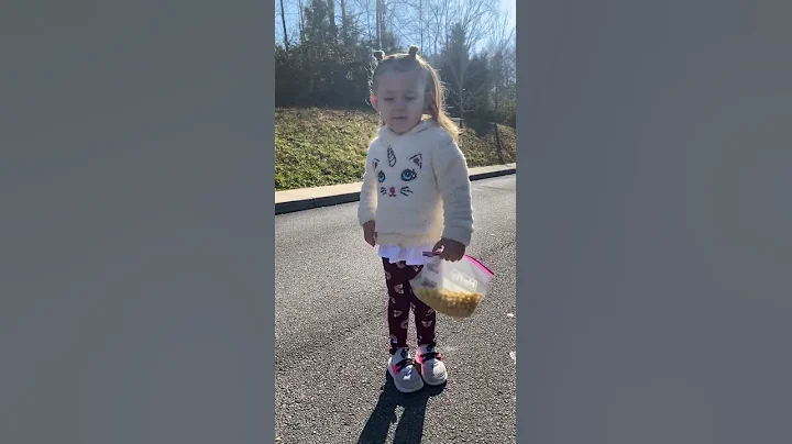 Three year old Ava learns poses from the aunt aa #...