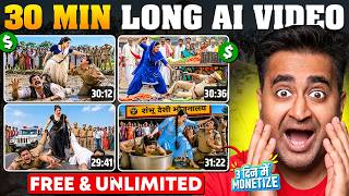 Create 30+ Min Long AI Videos for FREE 🤯 (100% Monetized)