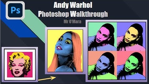 Andy Warhol Photoshop Tutorial - Pop Art Photography Photopea Walkthrough