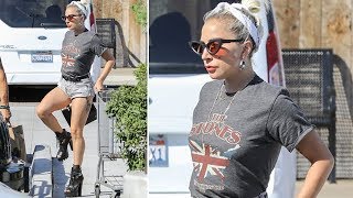 Pop Star Lady Gaga Flaunts Her Legs In Malibu Pop Star Lady Gaga Flaunts Her Legs In Malibu