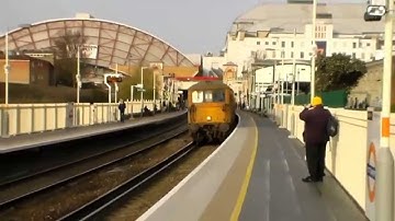GBRF Class 73, 73141 & 73201, 3W90 at West Brompton (9th December 2014)