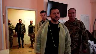Володимир Зеленський відвідав наших захисників, які зазнали поранень у боях на Харківщині