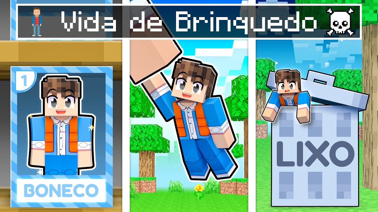 FAMÍLIA JP VIROU BRINQUEDO NO MINECRAFT ! 