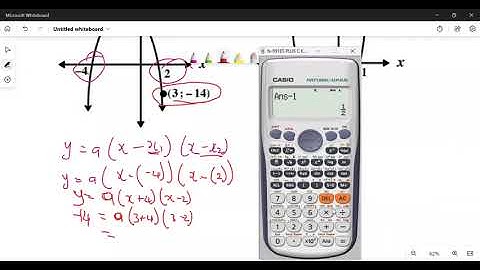Determining Quadratic Equations from Graphs Using Intercepts and Turning Points