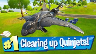 Eliminate Stark Robots at Quinjet Patrol landing sites - Fortnite