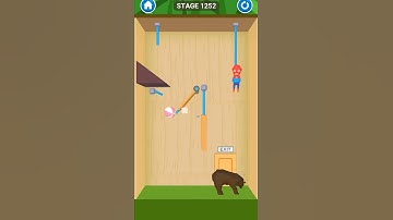 rescue cut rope puzzle stage 1252| rescue cut rope puzzle game for android and iOS #shorts