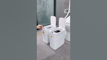 Basurero con sensor de movimiento para baño