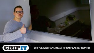 GripIt Office DIY: Hanging a TV on Plasterboard