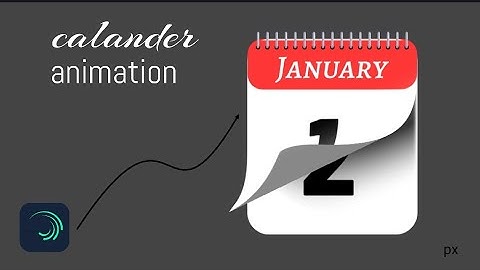 Calendar Animation Tutorial | Calendar Page Flip Animation in Alight Motion