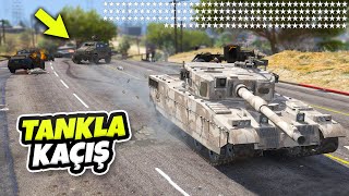 Recep Abi Tank ile 150 Yıldızda Polisten Kaçıyor  GTA 5