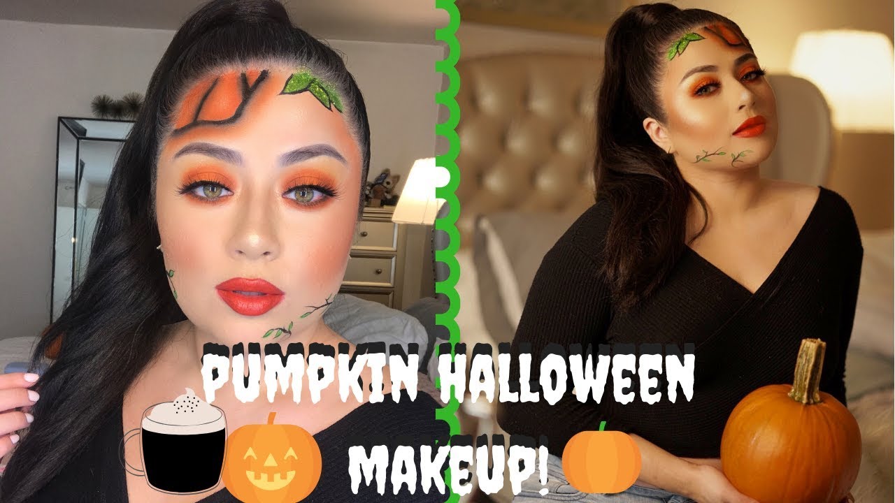 Pumpkin Halloween Makeup Tutorial! Funny & BLOOPERS