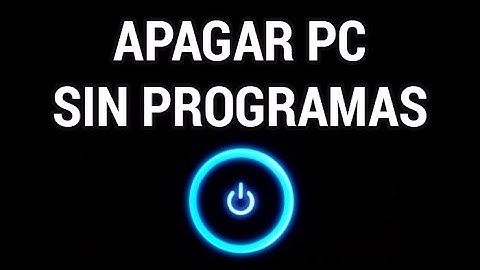 Programar el apagado del PC sin programas www.informaticovitoria.com