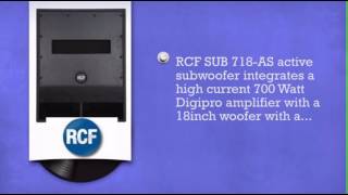 rcf 718 as subwoofer