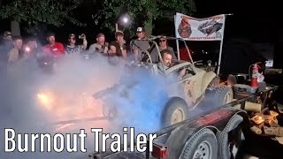 Mini Baja Bug On The Burnout Trailer!! 