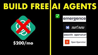 5 FREE ChatGPT Operator Alternatives (AI Agent Builders)