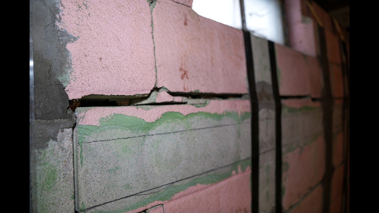 Carbon Fiber Straps for Bowing Basement Walls | Dillon Mick. Video preview.