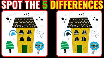 Spot The 5 Difference : Only Genius Find ALL [ Find The Difference #133]