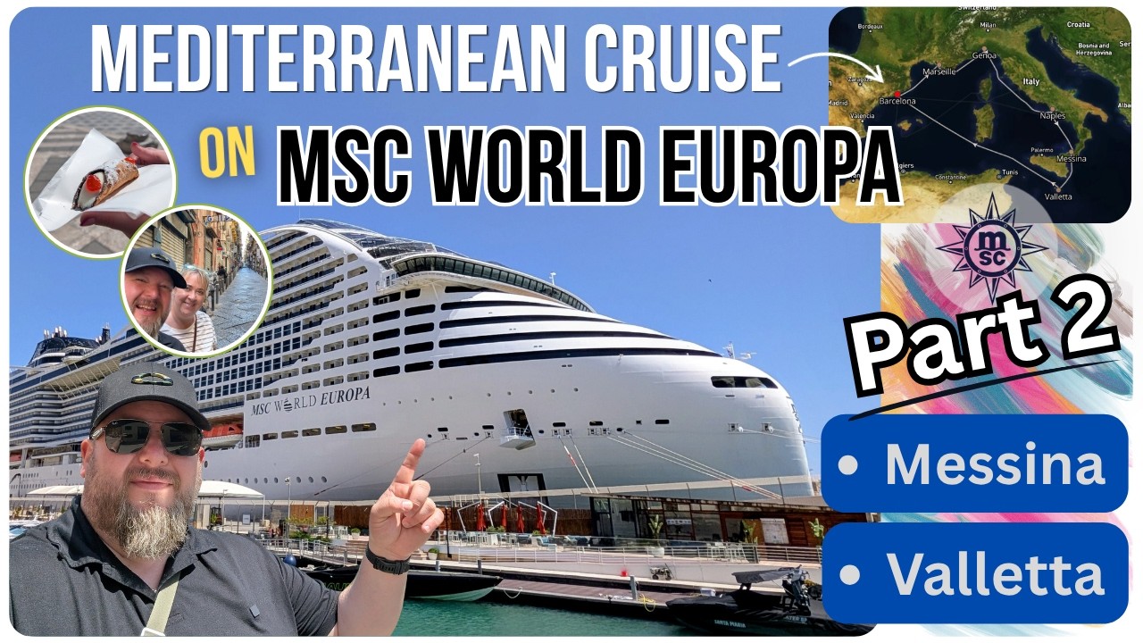 MSC World Europa Mediterranean Cruise | Mount Etna, Taormina & Valletta | Part 2