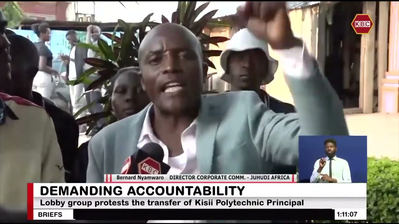 Lobby group protests the transfer of Kisii Polytechnic Principal