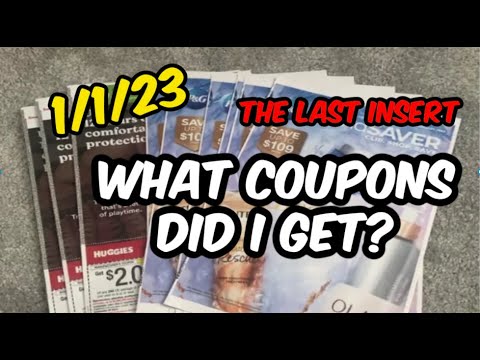 1/1/23 WHAT COUPONS DID I GET?  The Last Insert