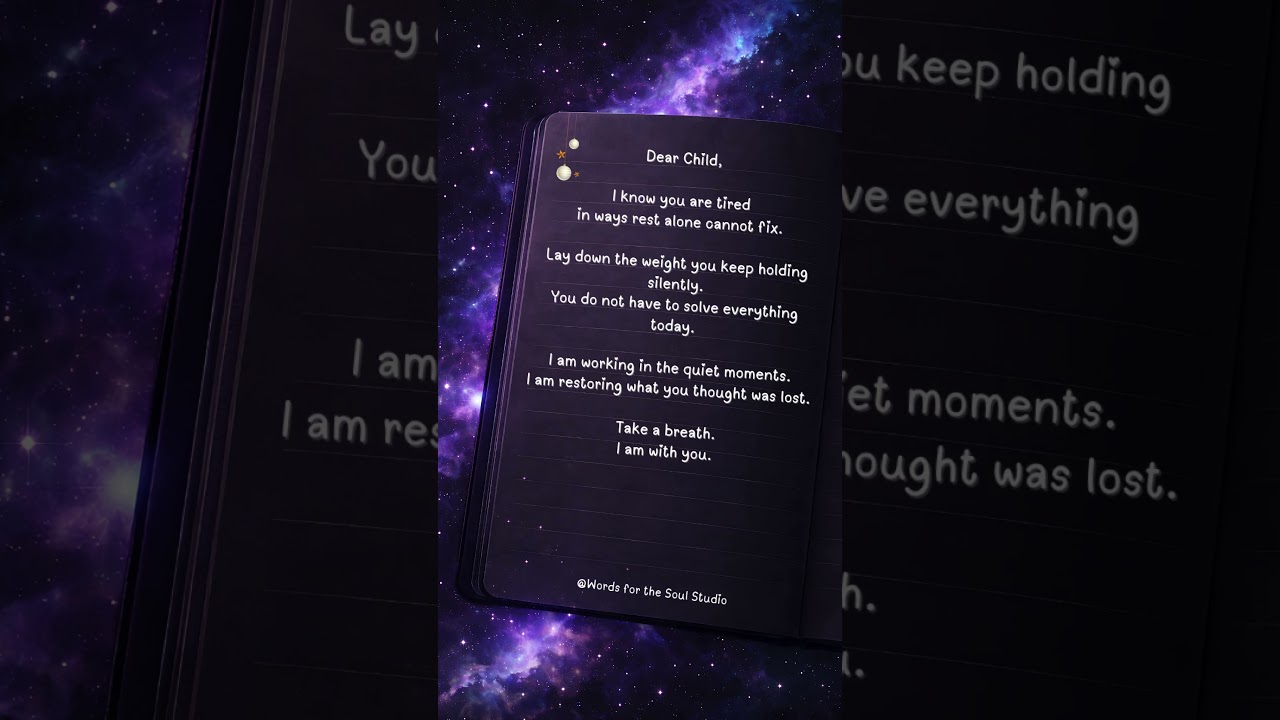 God Says: Rest, My Child 🤍 You Are Not Alone 